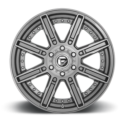 Fuel Rogue Platinum D710 20x9 +1 5x150mm 110.2mm Brushed Gunmetal Tinted Clear