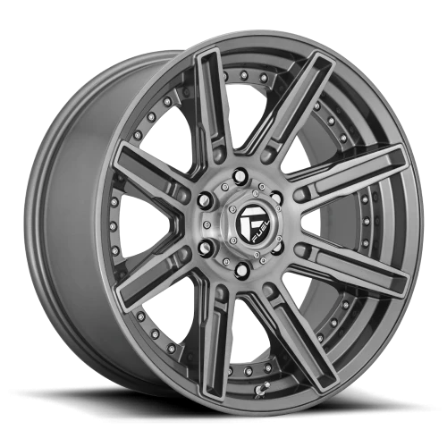 Fuel Rogue Platinum D710 20x10 -18 6x135mm 87.1mm Brushed Gunmetal Tinted Clear