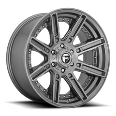 Fuel Rogue Platinum D710 20x9 +1 6x135mm 87.1mm Brushed Gunmetal Tinted Clear