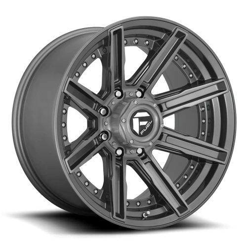 Fuel Rogue Platinum D710 20x10 -18 8x170mm 125.1mm Brushed Gunmetal Tinted Clear