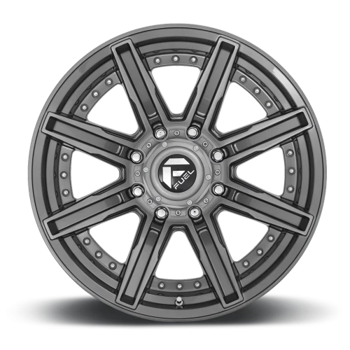 Fuel Rogue Platinum D710 20x10 -18 8x170mm 125.1mm Brushed Gunmetal Tinted Clear