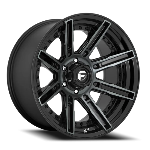 Fuel Rogue D708 20x9 +1 6x139.7mm 106.1mm Machined  Double Dark Tint