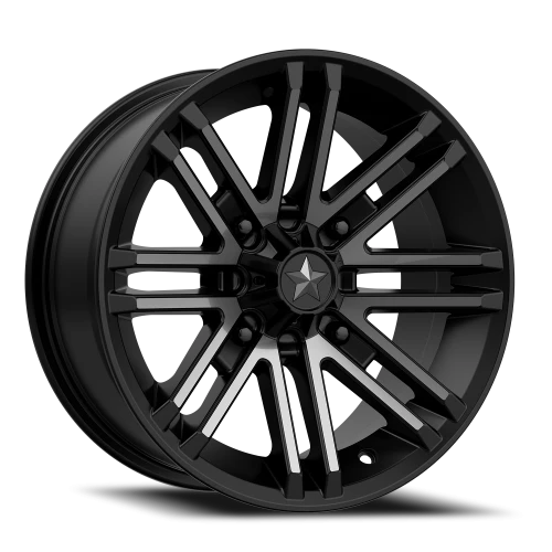 MSA Rogue M40 16x7 +10 4x137mm 112mm Satin Black Titanium Tint