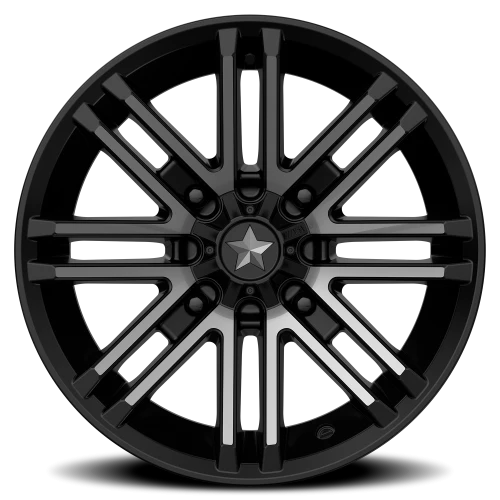 MSA Rogue M40 16x7 +10 4x156mm 132mm Satin Black Titanium Tint