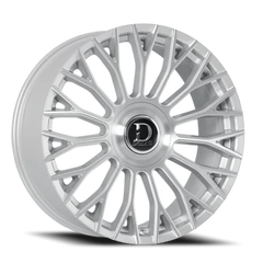 Dolce Luxury Roma GSBF 22x9.5 +35 6x139.7mm 66.6mm Gloss Silver Brushed Face