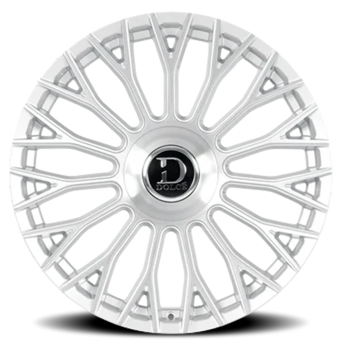 Dolce Luxury Roma GSBF 22x9.5 +18 6x139.7mm 66.6mm Gloss Silver Brushed Face