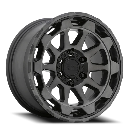 Black Rhino Rotor GY 20x9 -18 5x127mm 71.6mm Matte Gunmetal Brushed Tinted Face