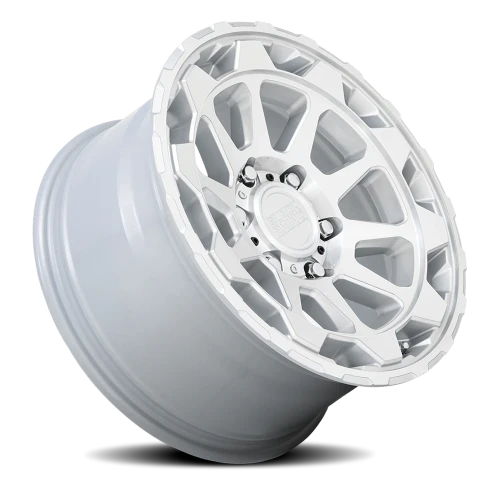 Black Rhino Rotor SL 20x9 +12 6x139.7mm 112.1mm Gloss Silver Mirror Cut Face