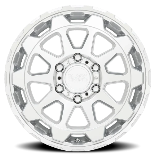 Black Rhino Rotor SL 20x9 -18 6x139.7mm 112.1mm Gloss Silver Mirror Cut Face