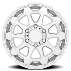 Black Rhino Rotor SL 20x9 -18 6x139.7mm 112.1mm Gloss Silver Mirror Cut Face
