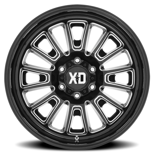 XD Series Rover XD864 GB-M 24x12 -44 8x180mm 124.2mm Gloss Black Milled