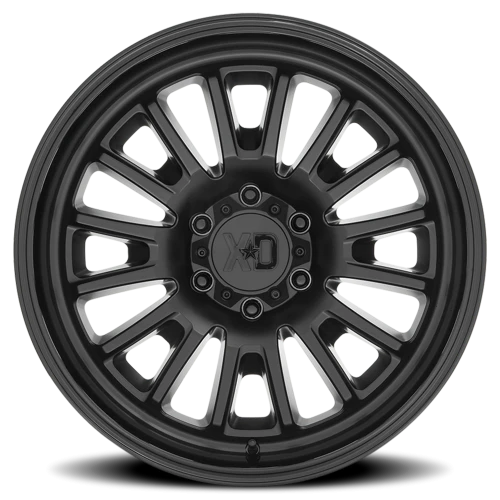 XD Series Rover XD864 SB 22x10 -18 6x139.7mm 106.1mm Satin Black Gloss Black Lip
