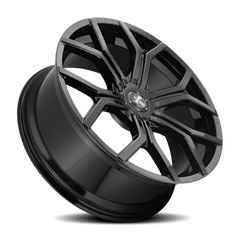 DUB Royalty S208 22x9.5 +30 6x120mm 74.6mm Gloss Black