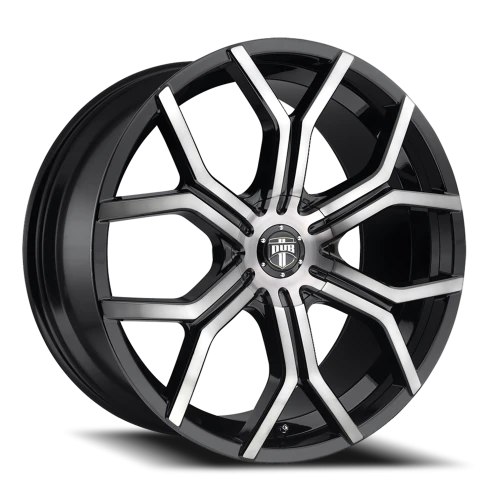 DUB Royalty S209 22x9.5 +30 6x135mm 87.1mm Gloss Black Machined-Spoke-Machined-Face-DDT