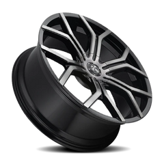 DUB Royalty S209 22x9.5 +30 6x120mm 74.6mm Gloss Black Machined-Spoke-Machined-Face-DDT