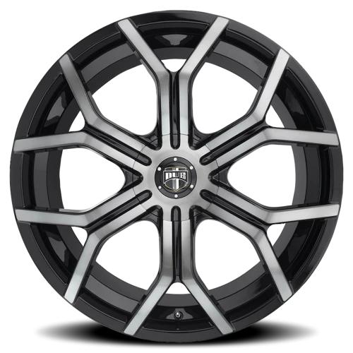 DUB Royalty S209 22x9.5 +30 6x120mm 74.6mm Gloss Black Machined-Spoke-Machined-Face-DDT
