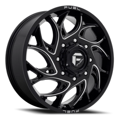 Fuel Runner Dually D741 22x8.25 +105 8x165.1mm 121.6mm Gloss Black Milled