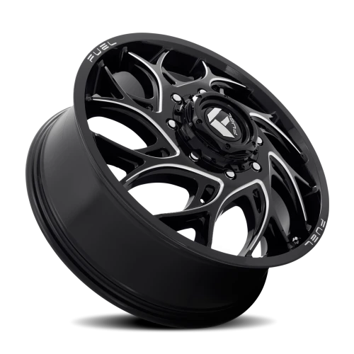 Fuel Runner Dually D741 22x8.25 +105 8x210mm 154.3mm Gloss Black Milled