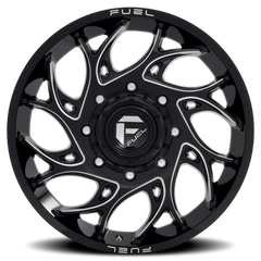 Fuel Runner Dually D741 20x8.25 +105 8x210mm 154.3mm Gloss Black Milled