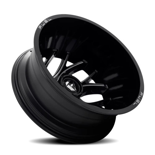 Fuel Runner Dually D741 20x8.25 -202 8x200mm 142.2mm Gloss Black Milled