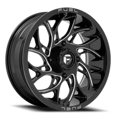 Fuel Runner UTV D741 24x7 +13 4x137mm 110.2mm Gloss Black Milled
