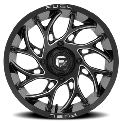 Fuel Runner UTV D741 20x7 +13 4x156mm 132mm Gloss Black Milled