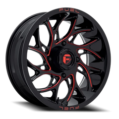 Fuel Runner UTV D779 22x7 +0 4x156mm 132mm Gloss Black Milled Candy Red