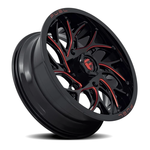 Fuel Runner UTV D779 20x7 +13 4x137mm 110.2mm Gloss Black Milled Candy Red