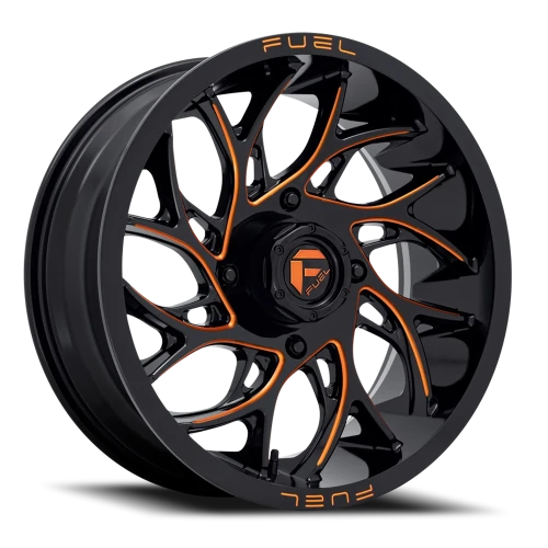 Fuel Runner UTV D780 24x7 +13 4x137mm 110.2mm Gloss Black Milled Orange