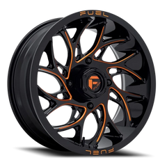 Fuel Runner UTV D780 20x7 +13 4x137mm 110.2mm Gloss Black Milled Orange