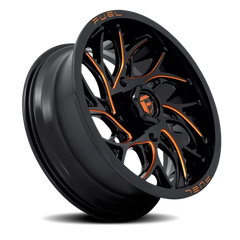Fuel Runner UTV D780 24x7 +13 4x156mm 132mm Gloss Black Milled Orange