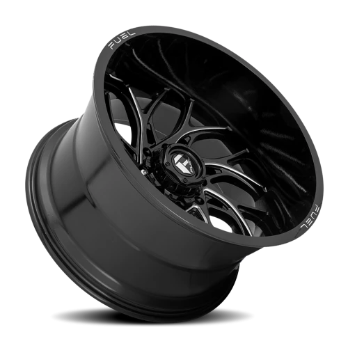 Fuel Runner D741 20x10 -18 6x139.7mm 106.1mm Gloss Black Milled