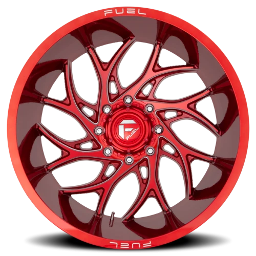 Fuel Runner D742 22x10 -18 6x139.7mm 106.1mm Candy Red Milled