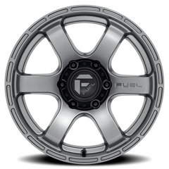 Fuel Rush D767 20x9 +1 6x139.7mm 106.1mm Matte Gunmetal