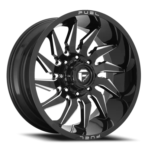 Fuel Saber D744 20x10 -18 5x150mm 110.2mm Gloss Black Milled