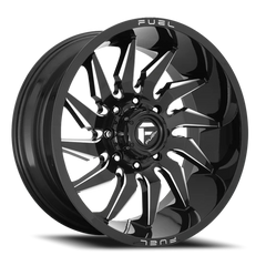 Fuel Saber D744 22x12 -44 6x139.7mm 106.1mm Gloss Black Milled
