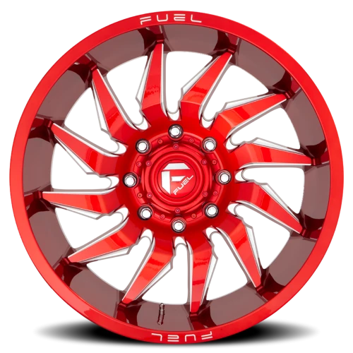 Fuel Saber D745 20x9 +20 8x180mm 124.3mm Candy Red Milled