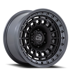Black Rhino Sahara MA 17x9 -12 6x114.3mm 66.06mm Matte Black Gunmetal Lip