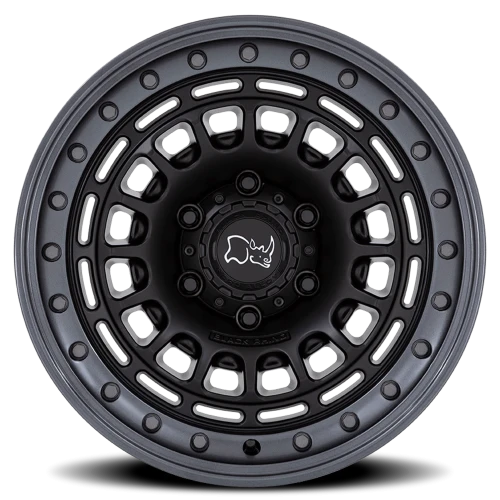 Black Rhino Sahara MA 17x9 -12 6x135mm 87.1mm Matte Black Gunmetal Lip