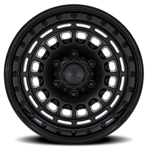 Black Rhino Sahara MB 17x9 +0 6x114.3mm 66.06mm Matte Black Gloss Black Lip