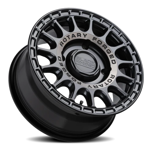Black Rhino Sandstorm UTV SGB 15x7 +51 4x110mm 80.2mm Semi Gloss Black Machined Tint Ring
