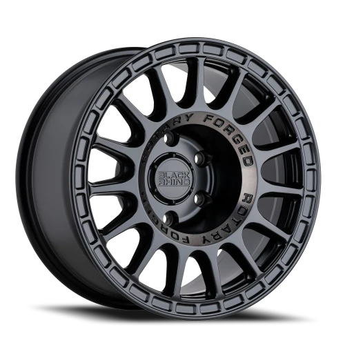 Black Rhino Sandstorm SGB 15x7 +15 5x127mm 76.1mm Semi Gloss Black Machined Dark Tint Ring