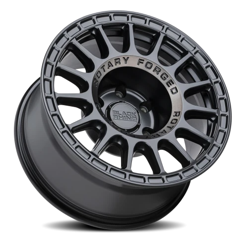 Black Rhino Sandstorm SGB 15x7 +15 5x127mm 76.1mm Semi Gloss Black Machined Dark Tint Ring