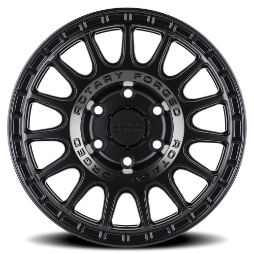 Black Rhino Sandstorm SGB 17x8 +10 5x114.3mm 76.1mm Semi Gloss Black Machined Dark Tint Ring