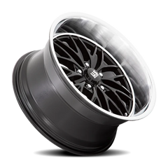 US Mags Santa Cruz U138 20x8.5 +6 5x127mm 78.1mm Gloss Black Diamond Cut Lip