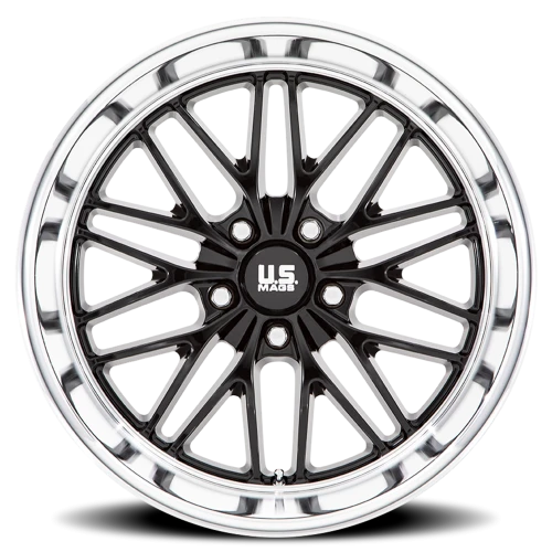US Mags Santa Cruz U138 22x10.5 +0 5x127mm 78.1mm Gloss Black Diamond Cut Lip
