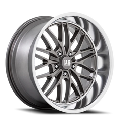 US Mags Santa Cruz U139 20x10 +6 5x127mm 78.1mm Anthracite Diamond Cut Lip