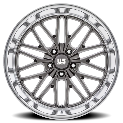 US Mags Santa Cruz U139 20x8.5 +6 5x120.65mm 72.56mm Anthracite Diamond Cut Lip