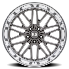 US Mags Santa Cruz U139 22x9 +15 5x127mm 78.1mm Anthracite Diamond Cut Lip