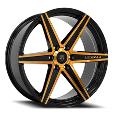 Lexani Wheels Savage 6 Spoke 683 BBZT 22x10 +20 6x139.7mm 78.1mm Black Bronze Face